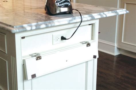 electrical box inside kitchen islands|kitchen island with electrical outlet.